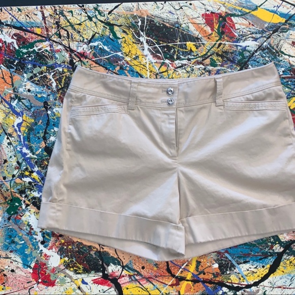 White House Black Market Tan Shorts.